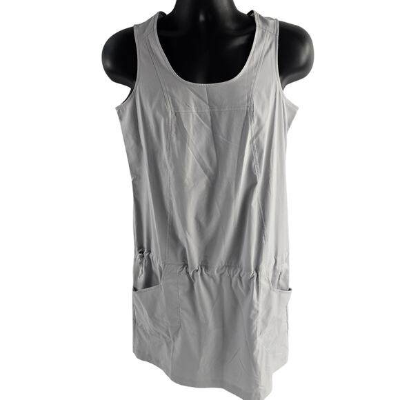 Arc’Teryx Women Contenta Dress M Grey Adj Waist Pockets Hiking Outdoor Gorpcore - Picture 1 of 8